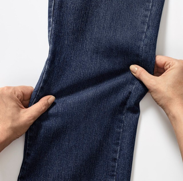 Nahaufnahme einer Denim Jeans