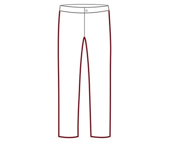 Illustration einer Jeans im Regular Fit.