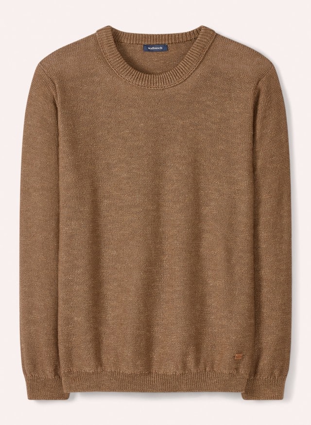 Abbildung Premium Leinen-Pullover in der Farbe Latte