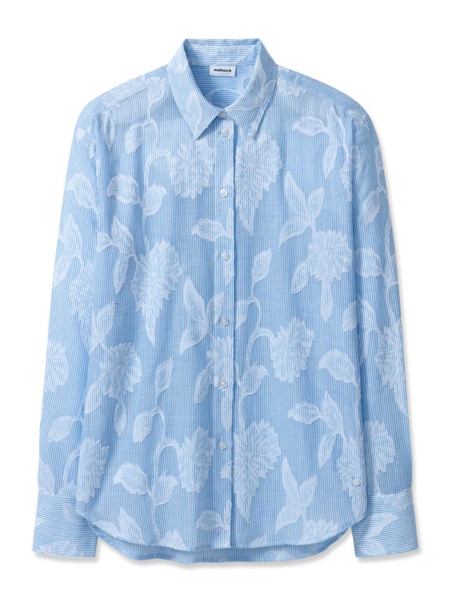 Abbildung Hemdbluse in Meerblau