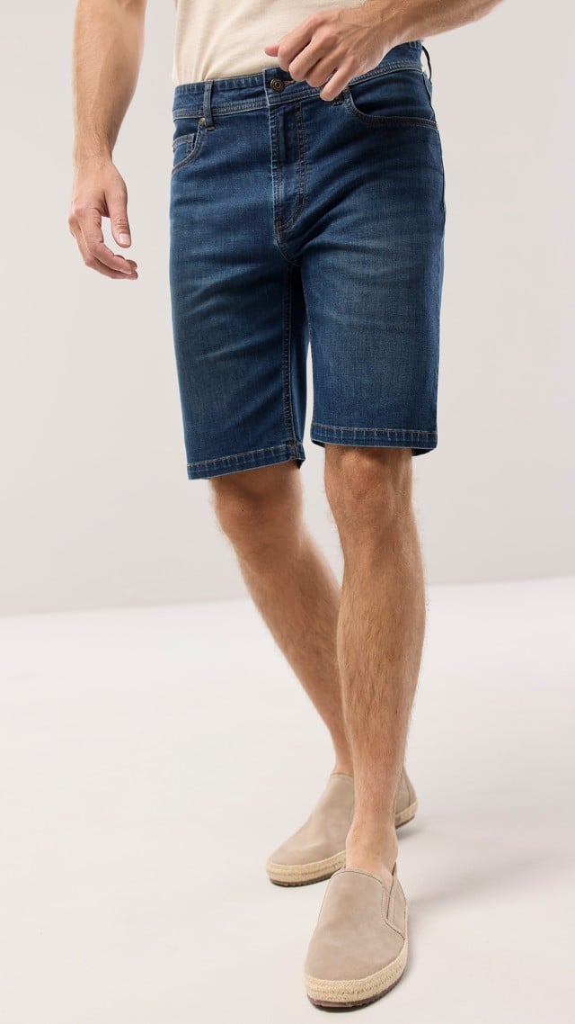 Abbildung Klima Jeans-Bermudas in Blue Black