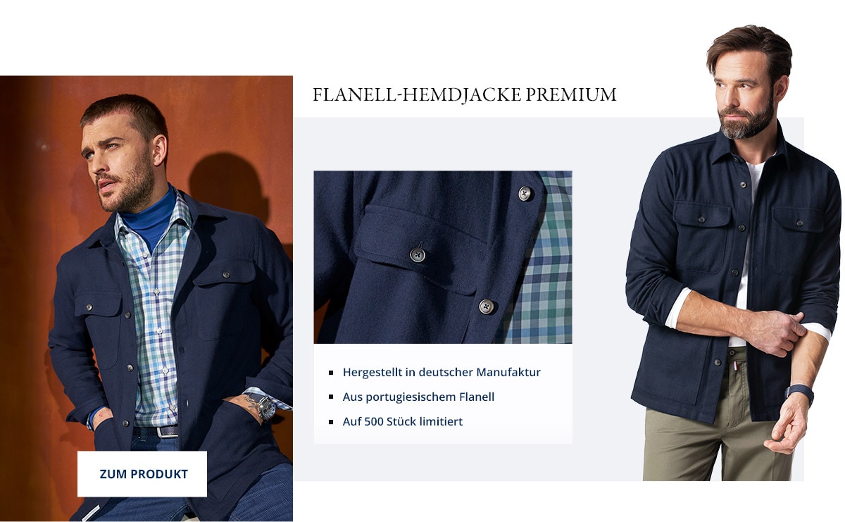 Flanell-Hemdjacke Premium | Walbusch