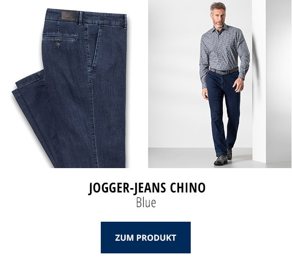 Jogger Jeans Chino - Blue | Walbusch
