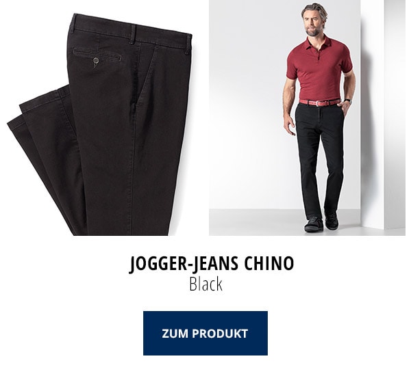 Jogger Jeans Chino - Black | Walbusch
