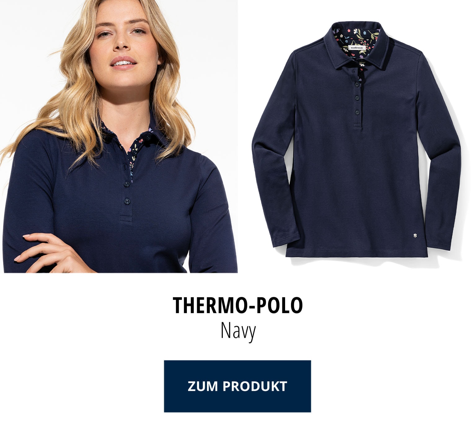 Thermo-Polo - Navy | Walbusch