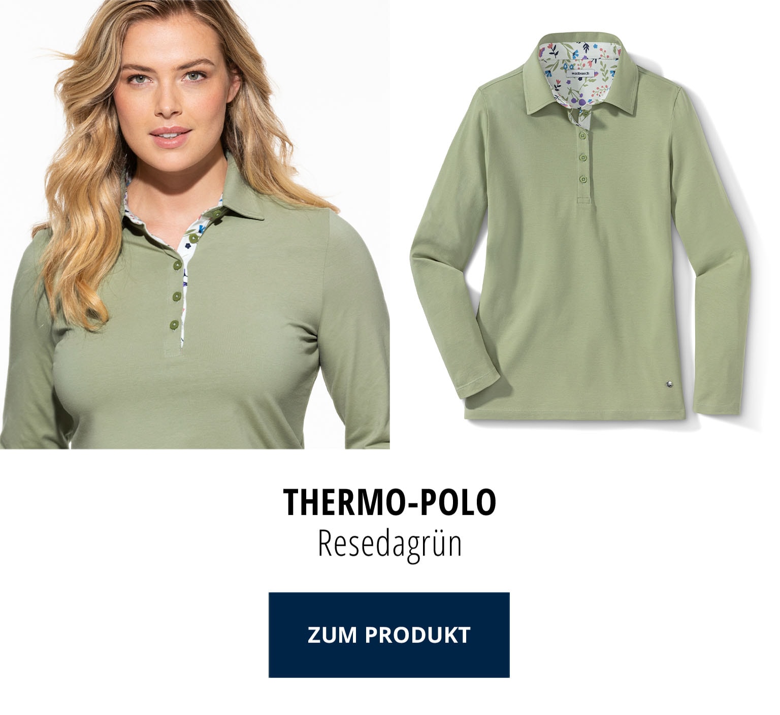 Thermo-Polo - Resedagrün | Walbusch