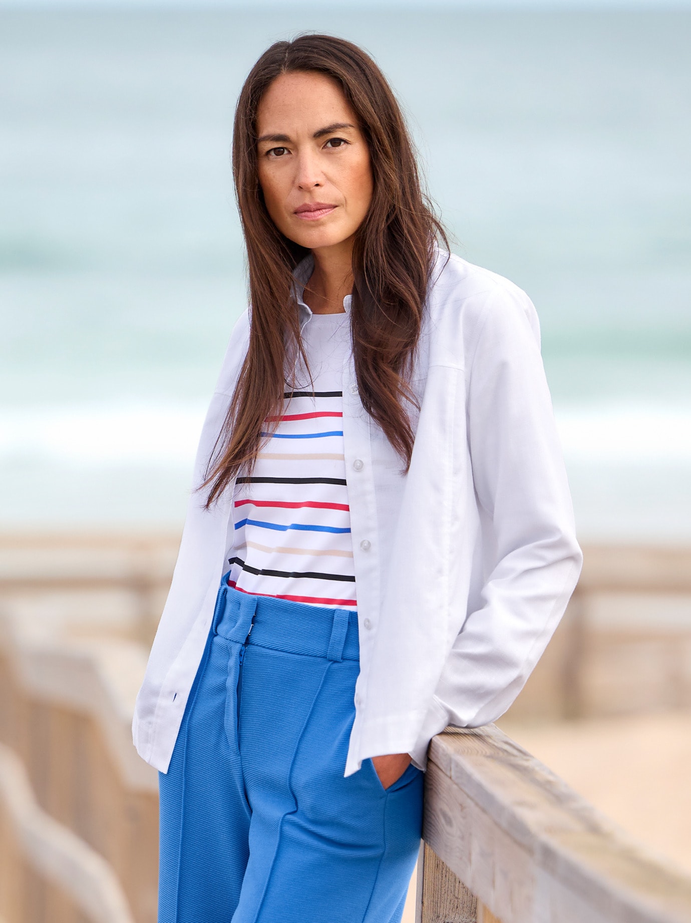 Outfit Boxy Bluse Klima Komfort