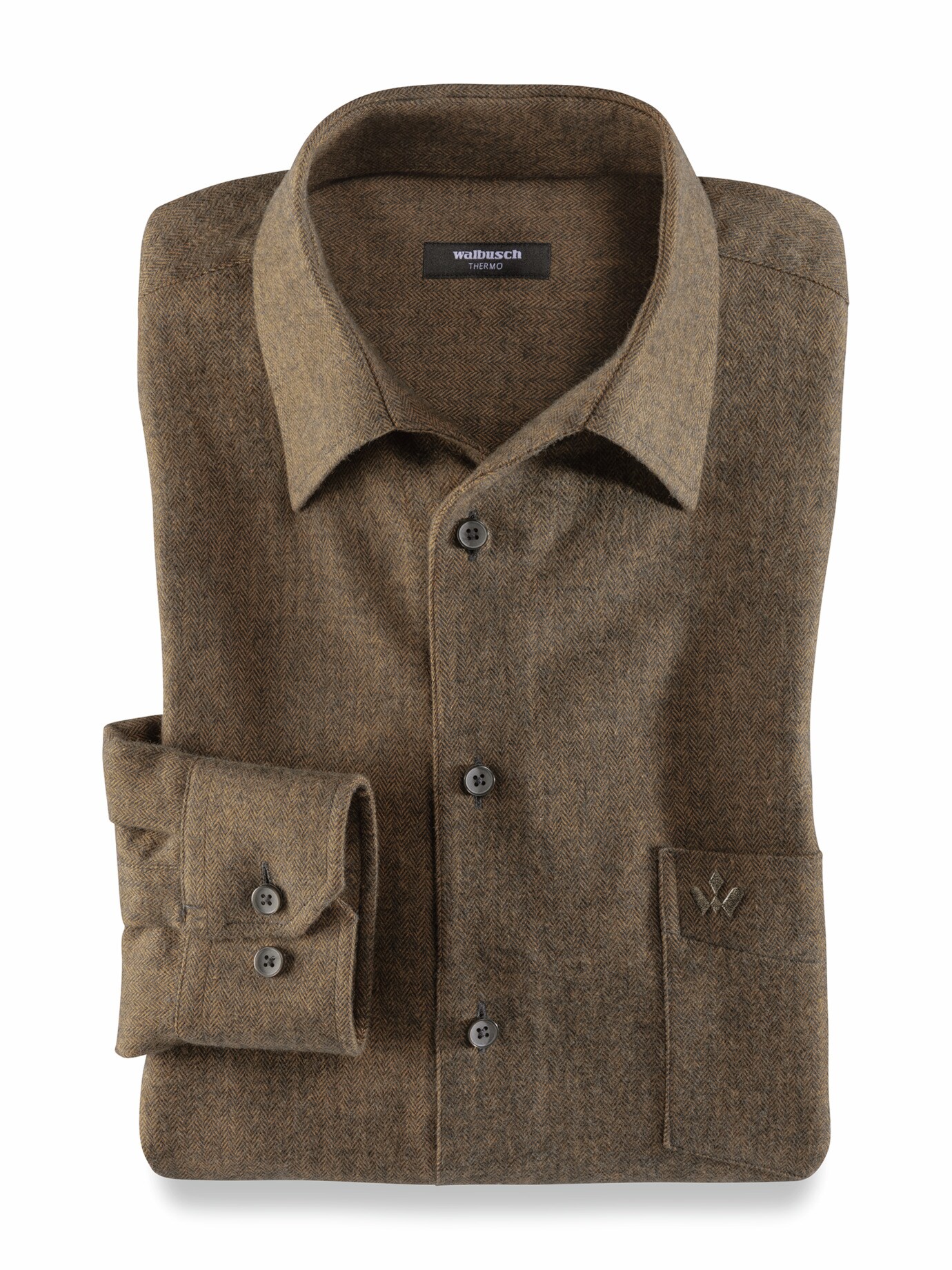 Premium-Flanell Hemd Safran