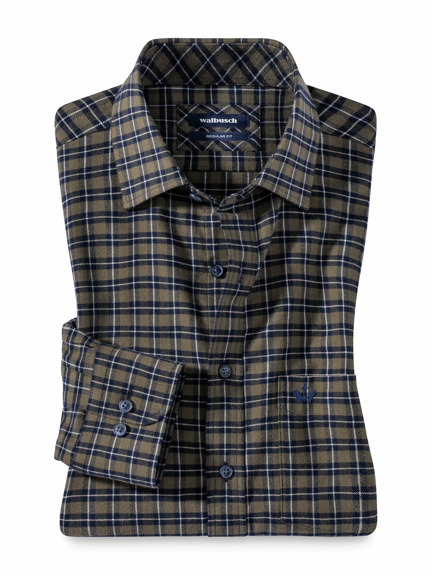 Soft-Flanell-Hemd Minikaro Schilf
