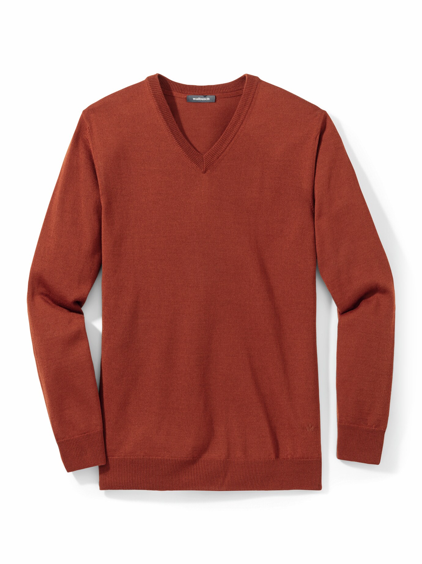 Merino-Mix V-Pullover Terra