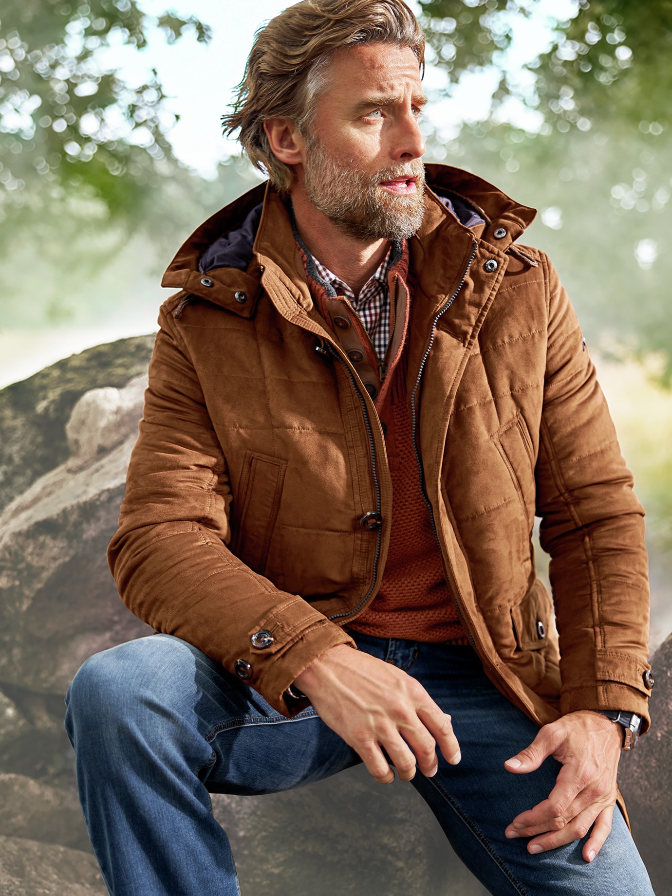 Ultraskin Langjacke Cognac