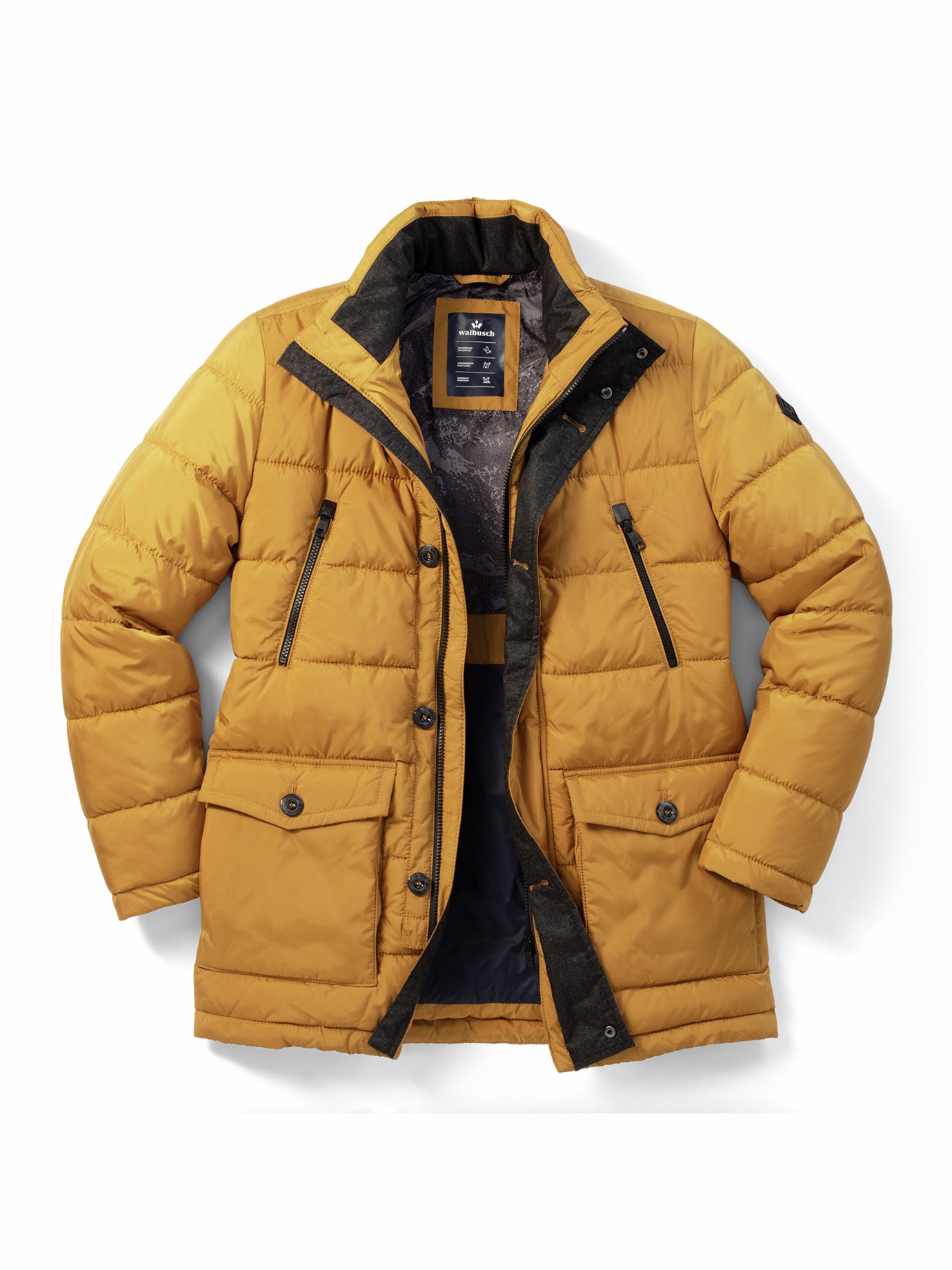 Aquastop Steppjacke Goldbraun
