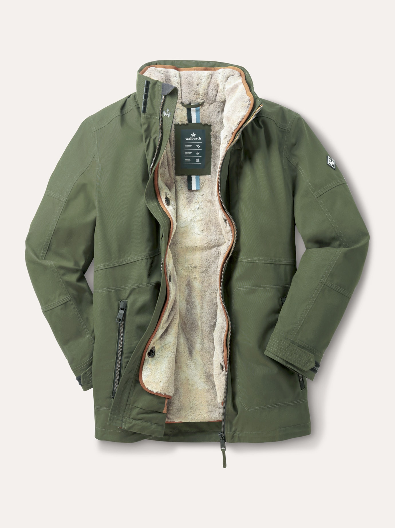 Aquastop Winterjacke Oliv