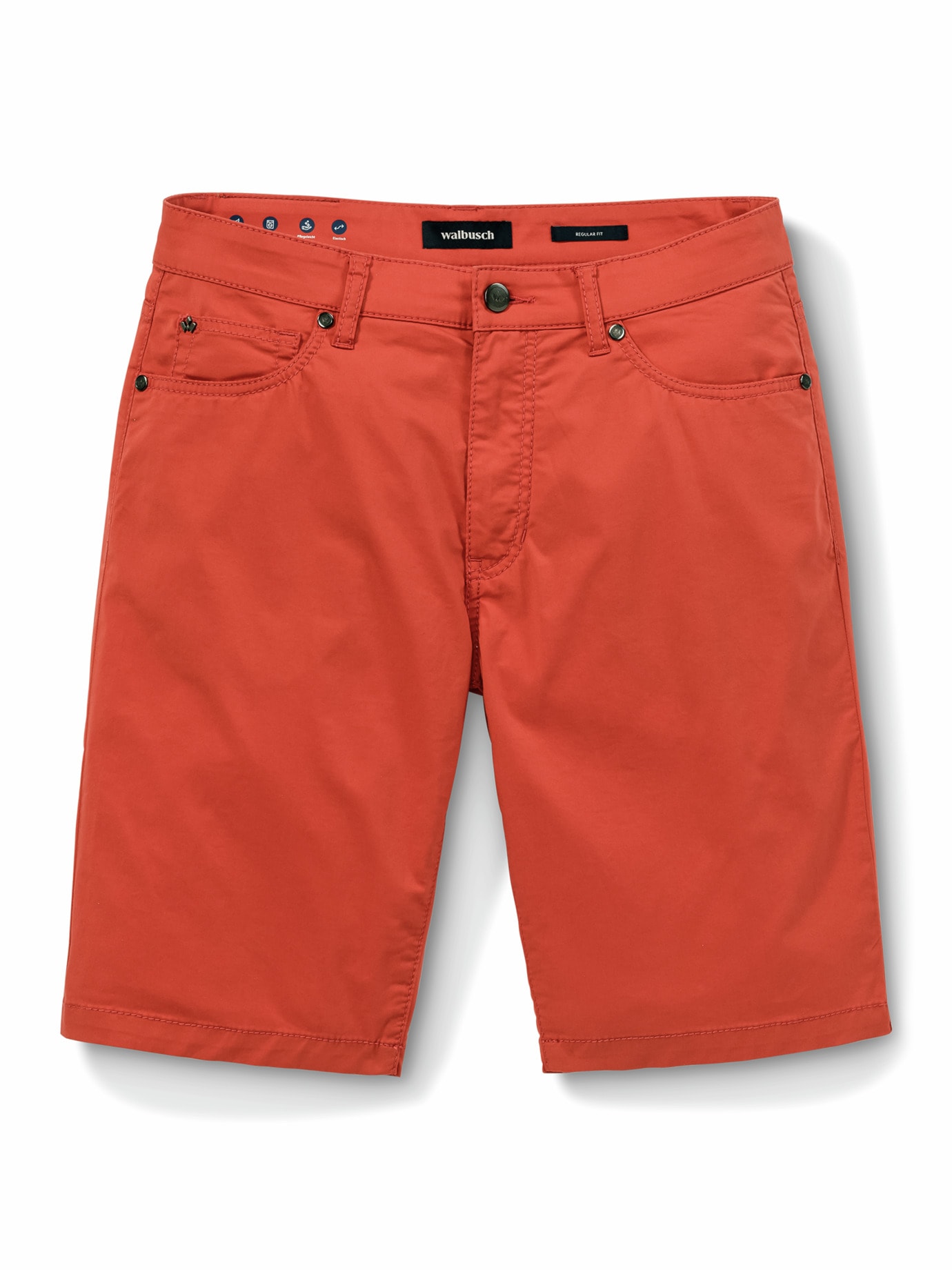 Ultraleicht Five Pocket Bermudas Koralle