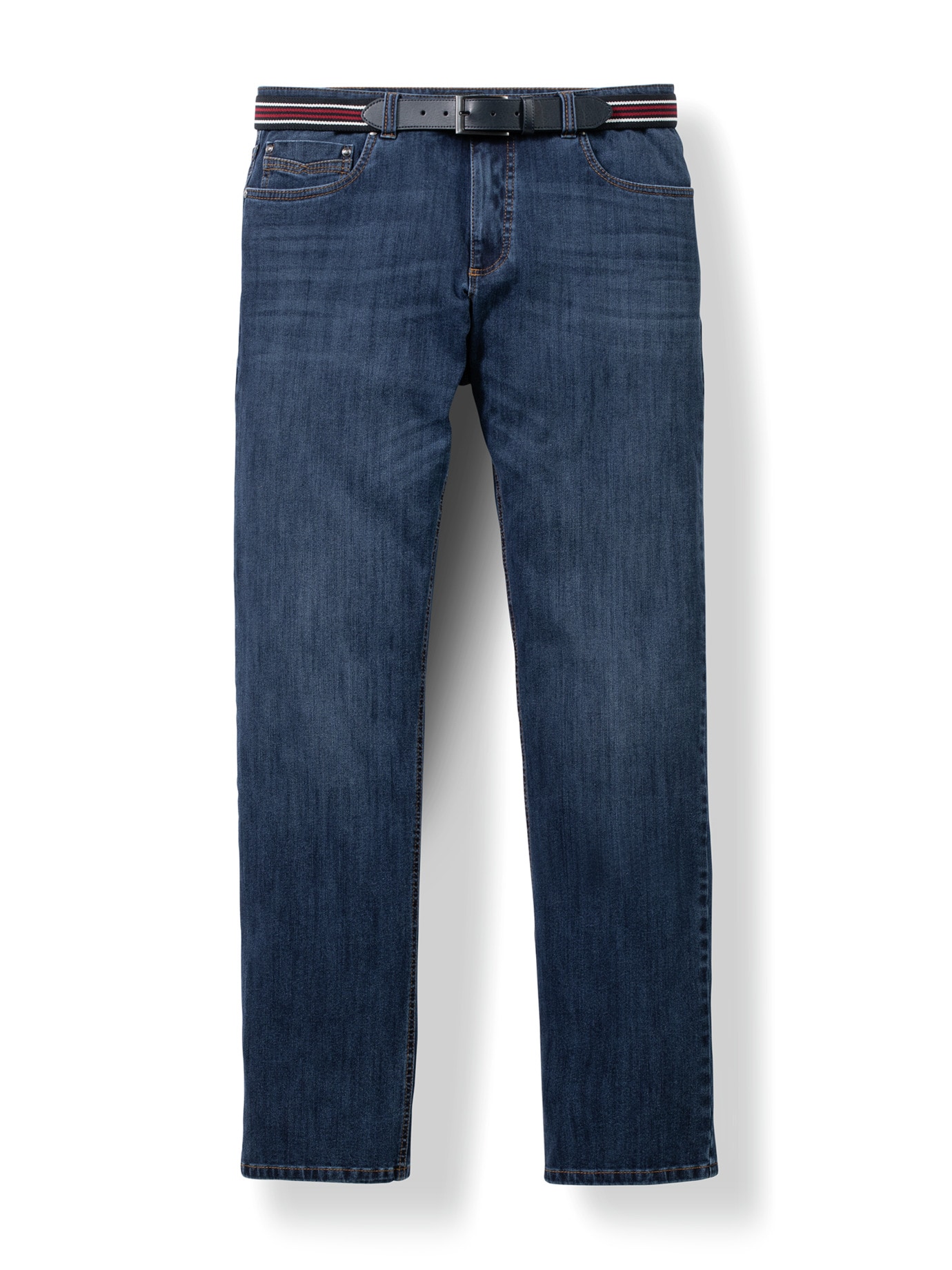 Gürtel-Jeans Regular Fit Blue