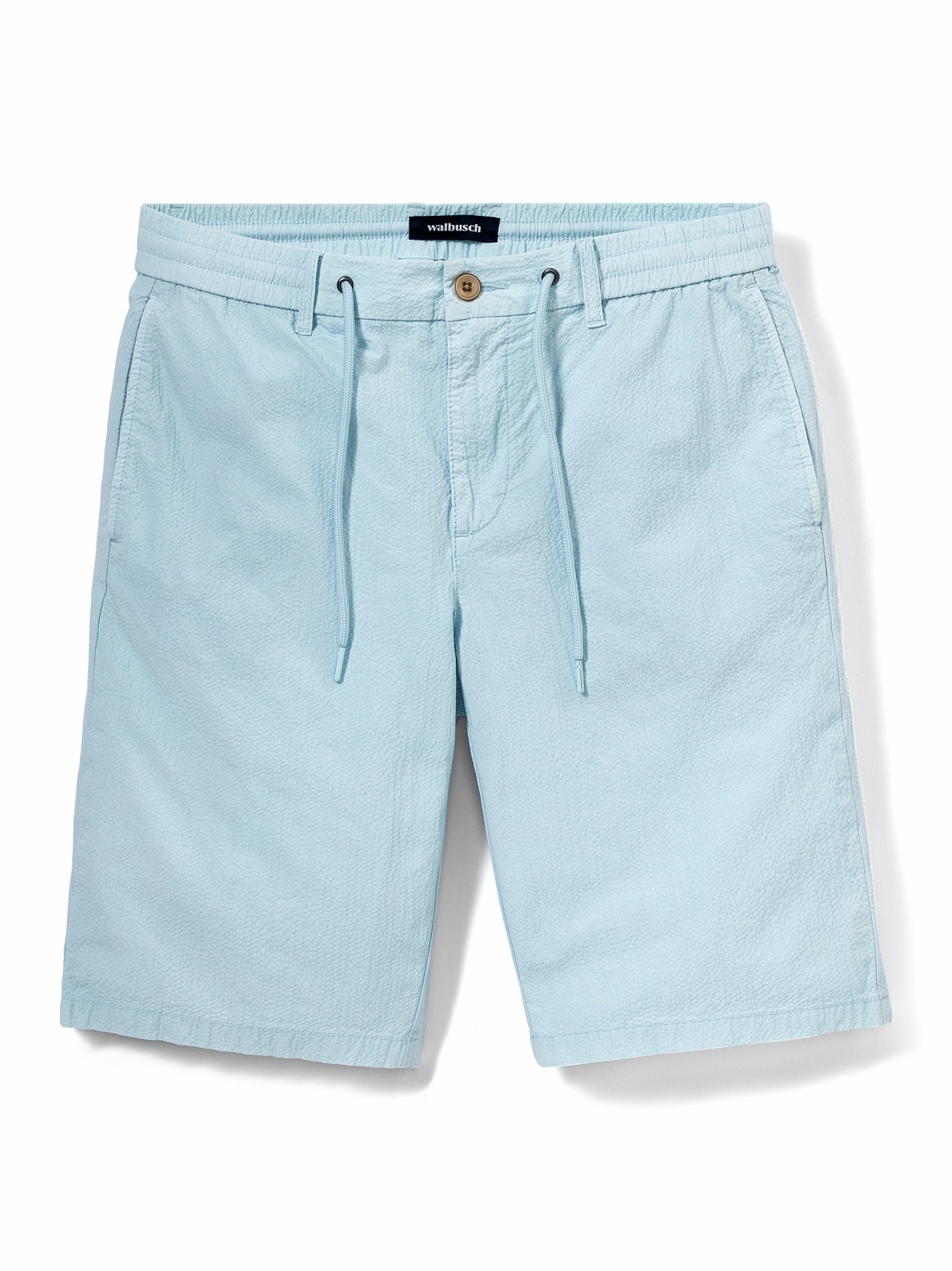 Seersucker Bermudas Aqua