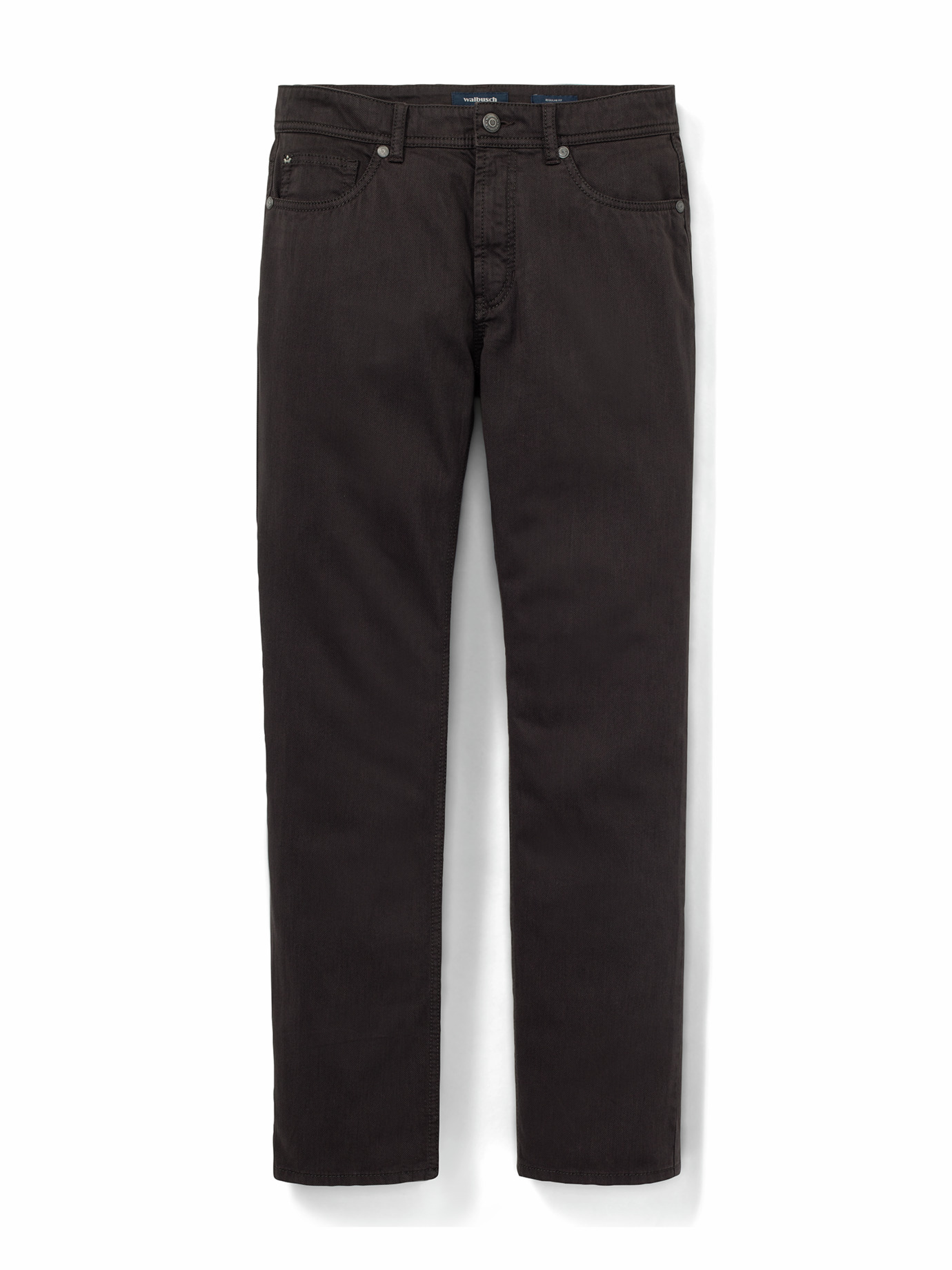 Bicolor Five-Pocket Supersoft Dunkelbraun