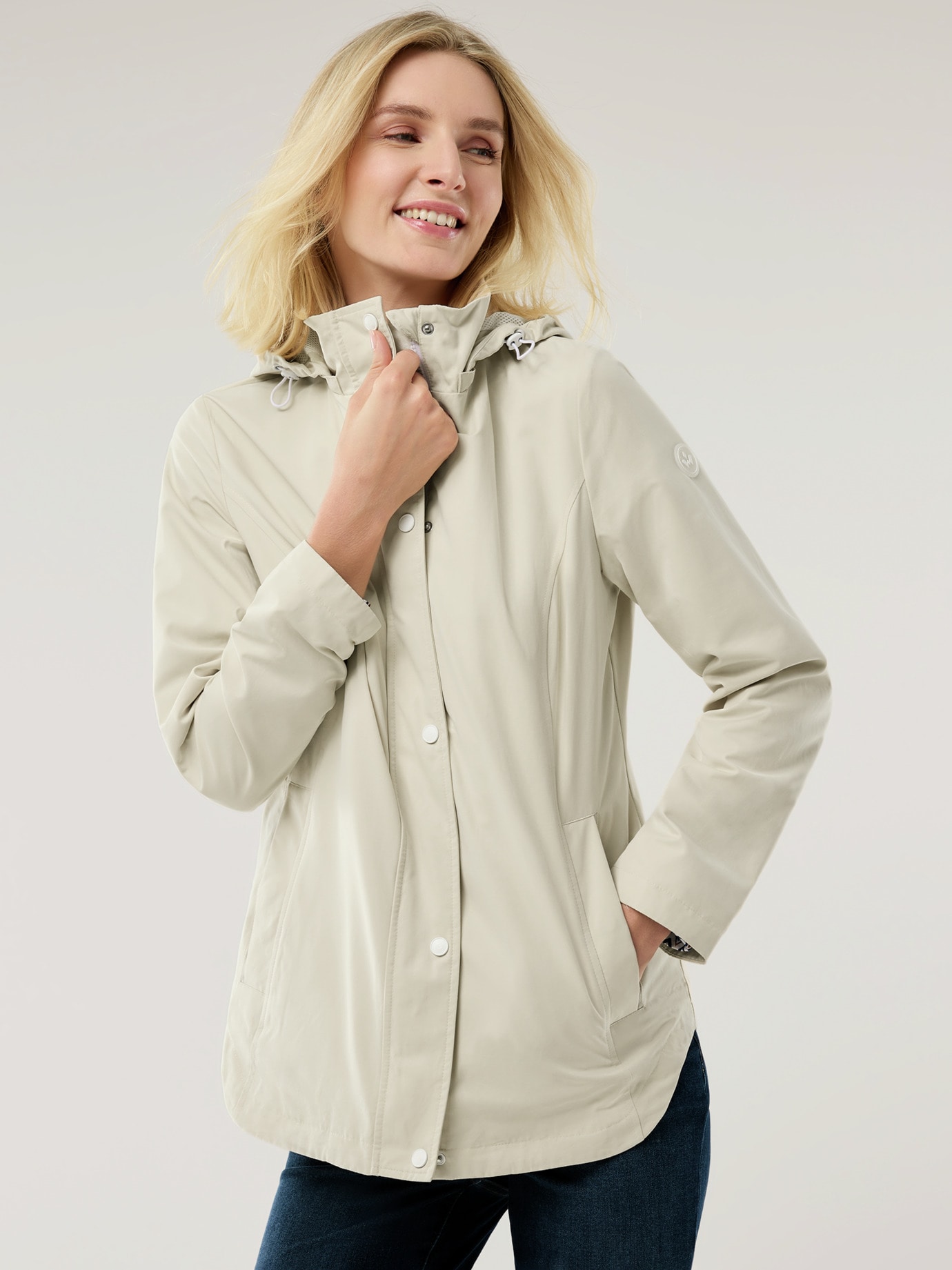 Sommerjacke Baumwolltouch Natur