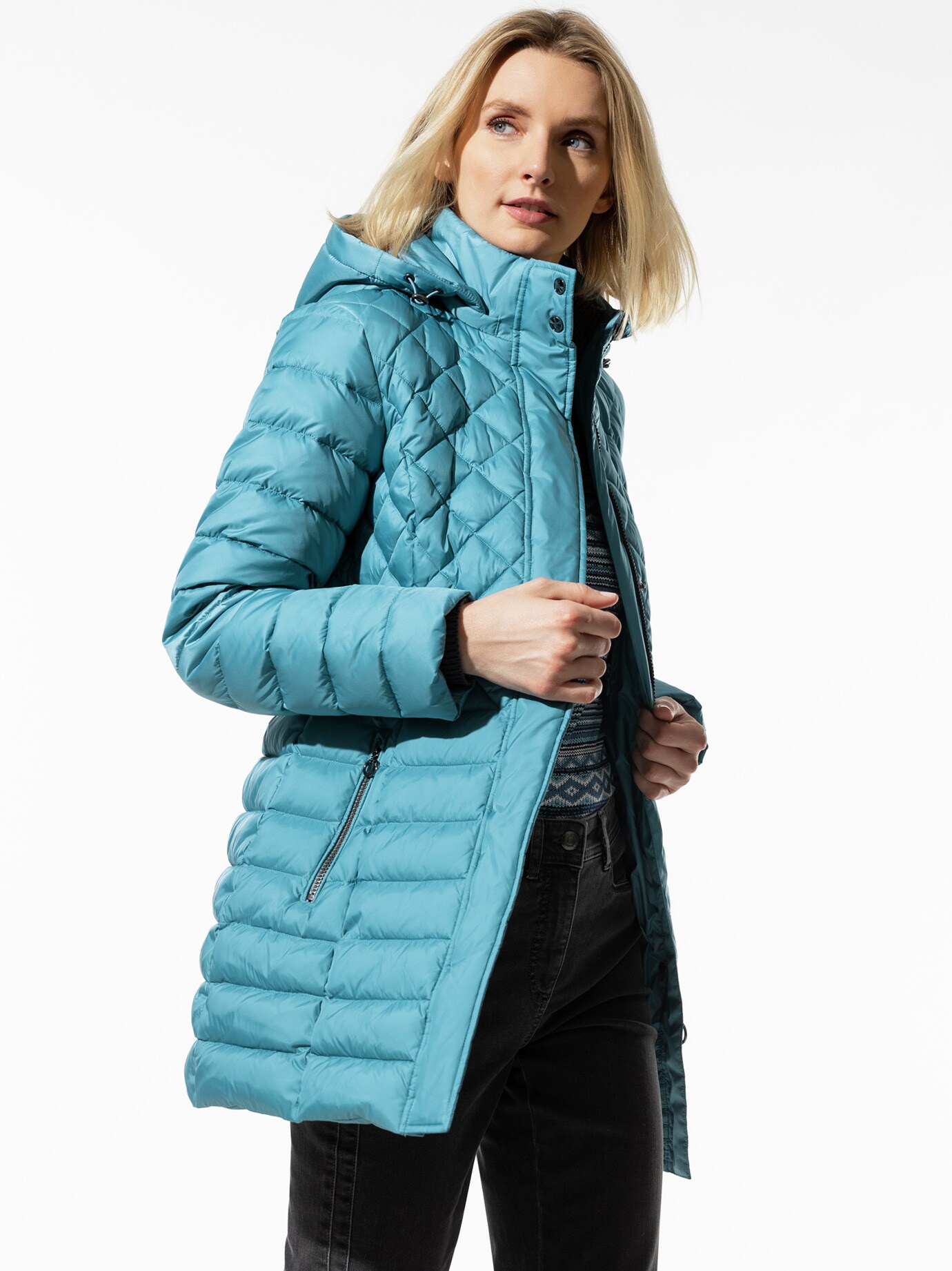 Thermo-Steppjacke Alaska Gletscherblau