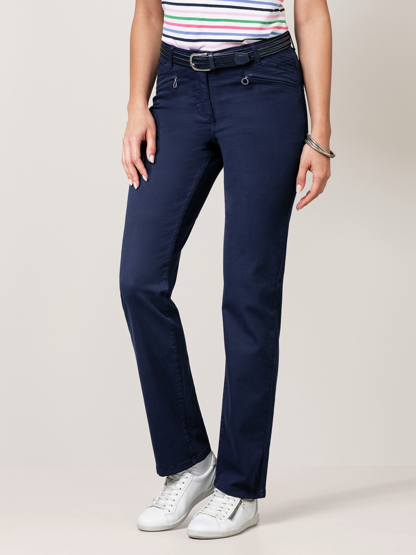 Powerstretch-Baumwollhose Marine