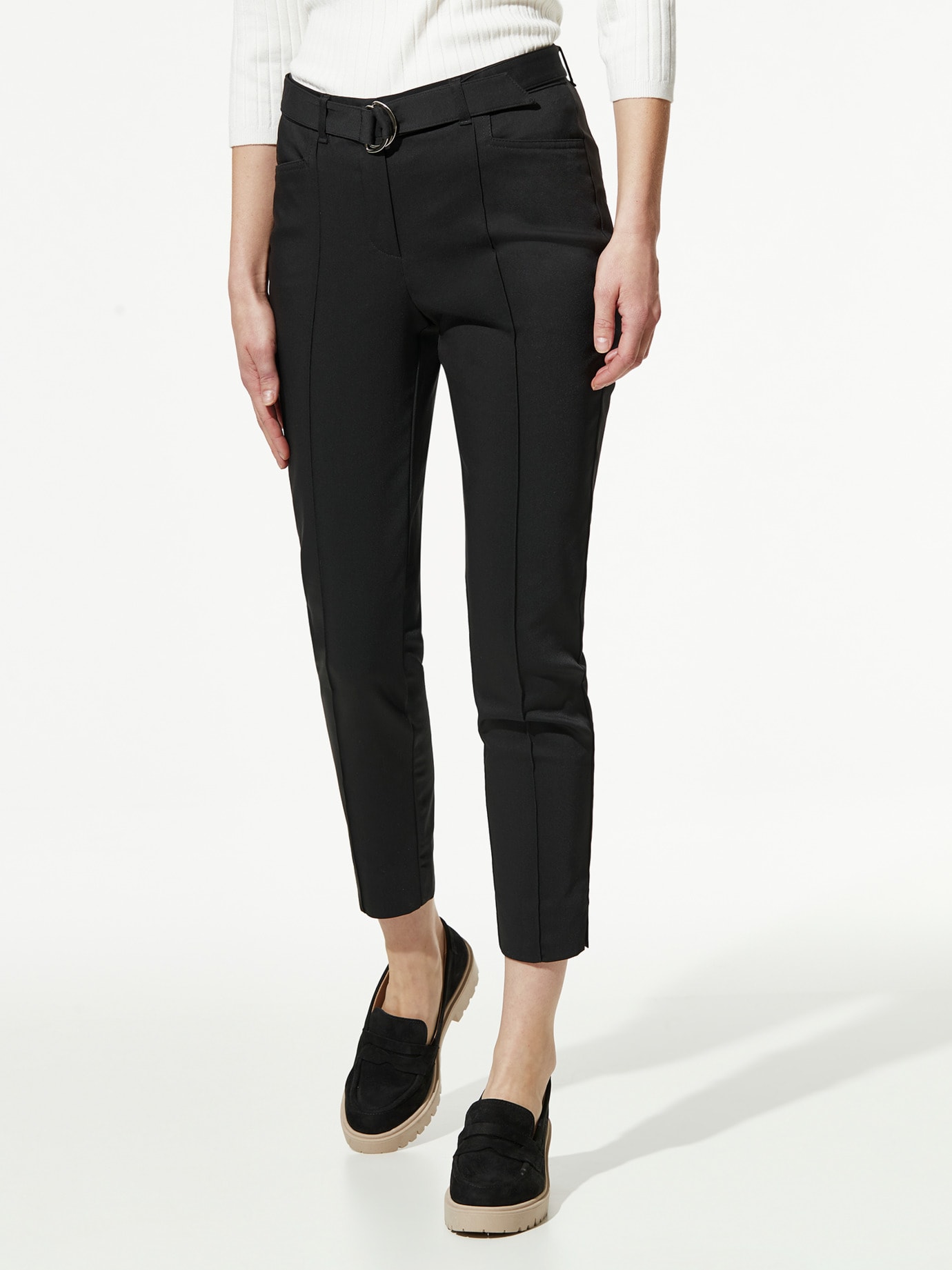 7/8-Bi-Stretch Cityhose Schwarz