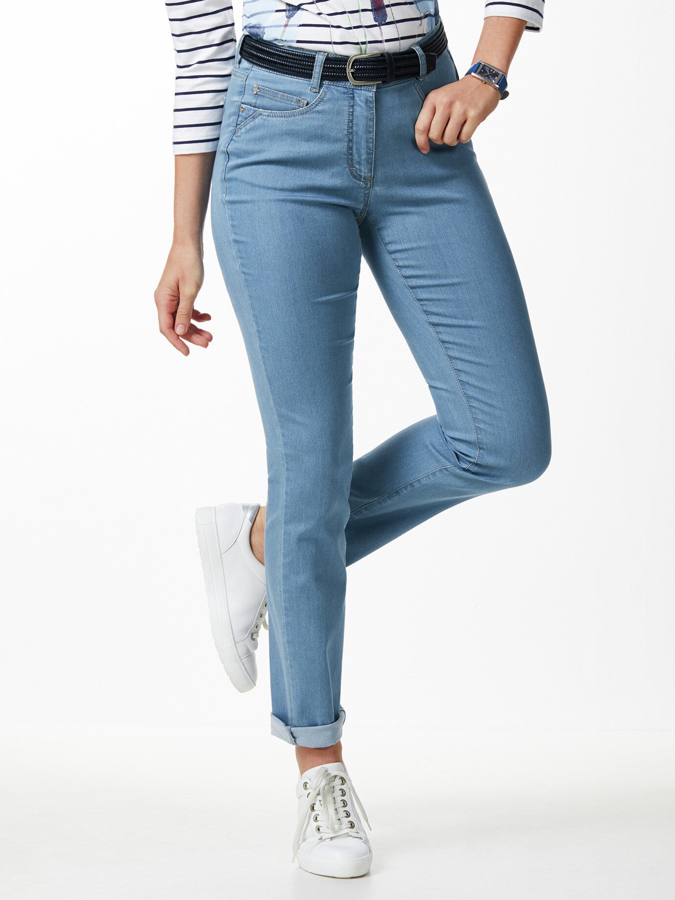 Yoga-Jeans Ultrastretch Slim Fit Mid Blue