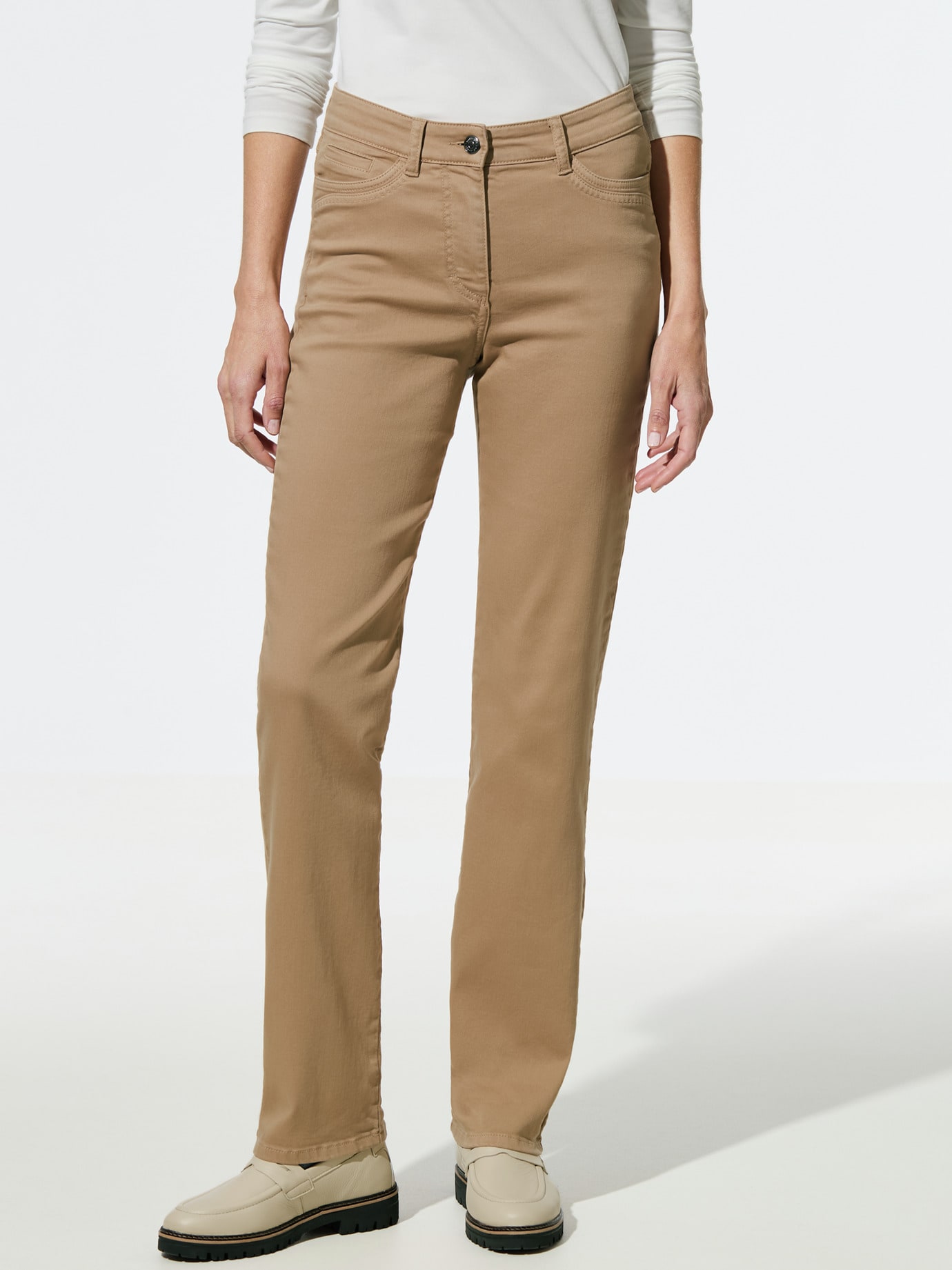 Five-Pocket-Jeans-Cosy-Stretch Caramel