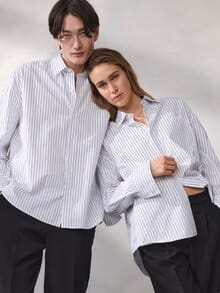 Oversized Hemd Gestreift