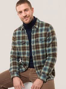 Overshirt aus Baumwolle Karo Absynth
