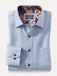 Flanell-Hemd Gesucht-Gefunden Uni Blau