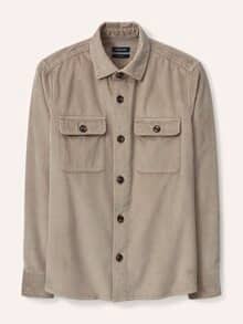 Overshirt aus Breitcord Natur