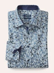 Aktiv-Hemd Blätter Druck