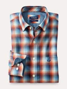 Cashmere-Mix-Hemd Karo Terra