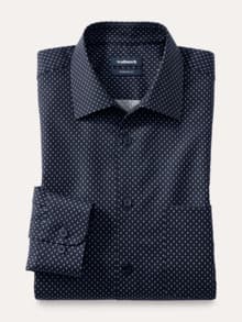 Extraglatt-Hemd Walbusch-Kragen Druck Minimal