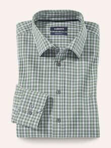 Hemd aus Royal-Oxford Vichy Absynth