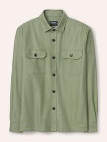 Hemdjacke aus Baumwoll-Mischung Schilf