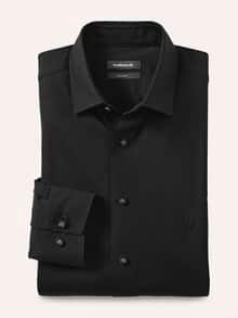 Performance-Hemd Schwarz