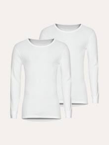 Thermo-Langarmshirt 2er-Pack Weiß