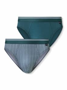 Slip Dessin Duo 2er Pack Streifen/Lagune