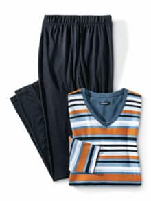 Cooling Pyjama Blau/Orange