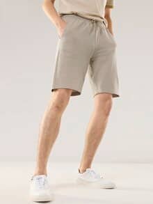 Freizeitshorts Extraglatt Sand