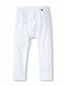 Feinripp-Kniehose 2er-Pack Weiß