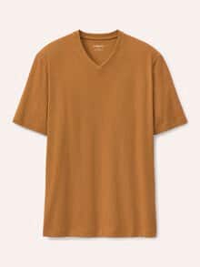 T-Shirt V-Ausschnitt Messing