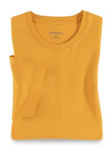 T-Shirt Rundhalsausschnitt Safran