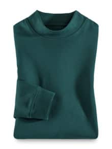 Langarm-Shirt Stehkragen Clubgrün
