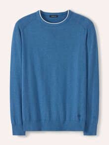 Premium Pullover Jeansblau