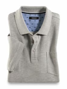 Pique-Polo Pima Cotton Mittelgrau