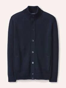 Strick-Blouson mit Merinowolle Marine