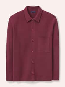 Milano Strickjacke mit Baumwolle Bordeaux