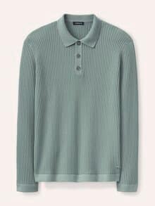 Strickpolo aus Baumwolle Absynth